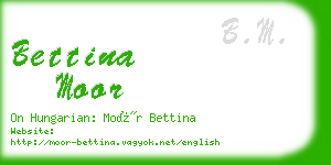 bettina moor business card